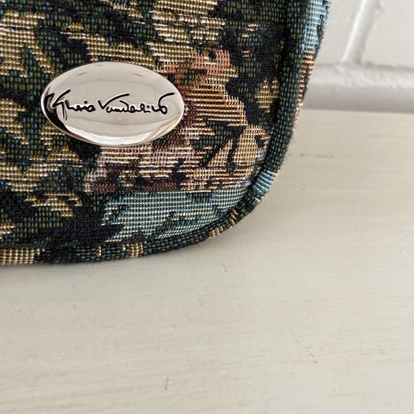 Classic Vintage Gloria Vanderbilt Tapestry Classic Old-Style Travel Shoulder Bag - Picture 5 of 13